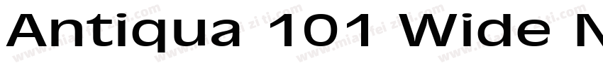 Antiqua 101 Wide Normal字体转换